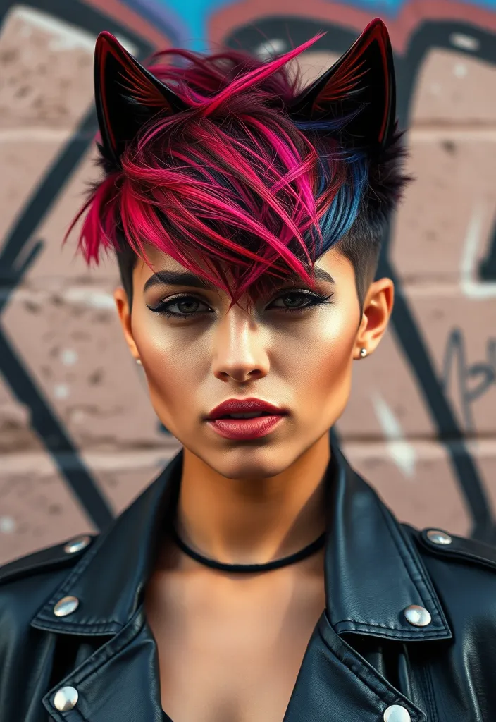 23 Jaw-Dropping Long Wolf Cut Ideas That Will Transform Your Look! - 3. The Edgy Wolf Cut