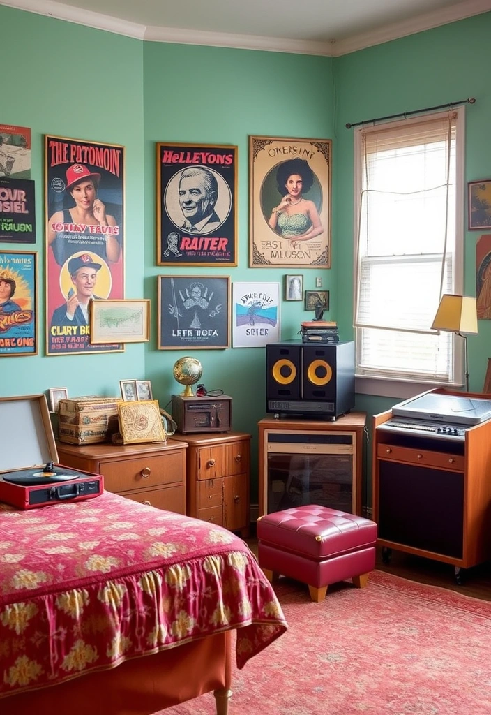 22 Awesome Teen Boy Bedroom Ideas Every Teenager Will Love! - 11. Vintage Retro Style