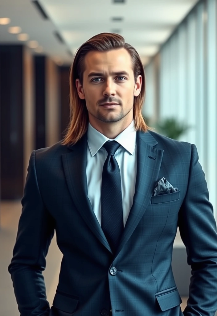 22 Dapper Hairstyles for Long-Haired Men That Will Turn Heads! - 10. The Long Slicked Back