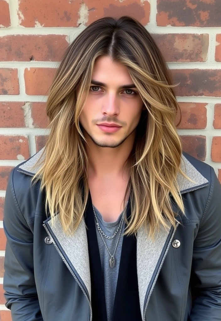 22 Dapper Hairstyles for Long-Haired Men That Will Turn Heads! - 7. The Long Layered Cut