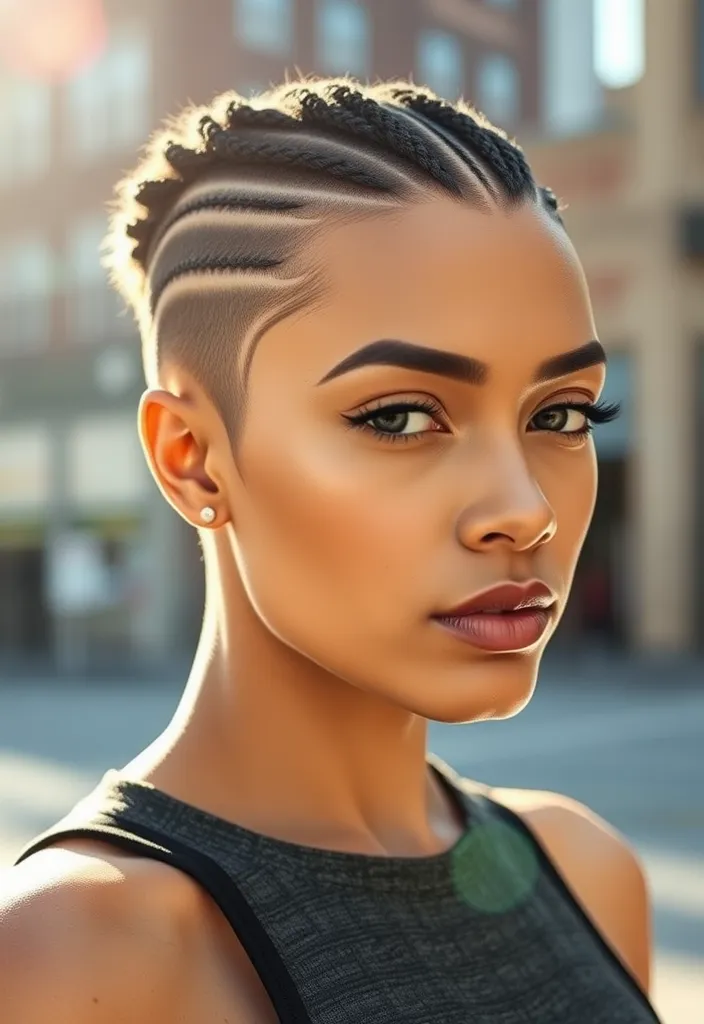 15 Trendy Wolf Cuts With Braids That Will Elevate Your Style Game! - 8. Short Wolf Cut with Micro Braids