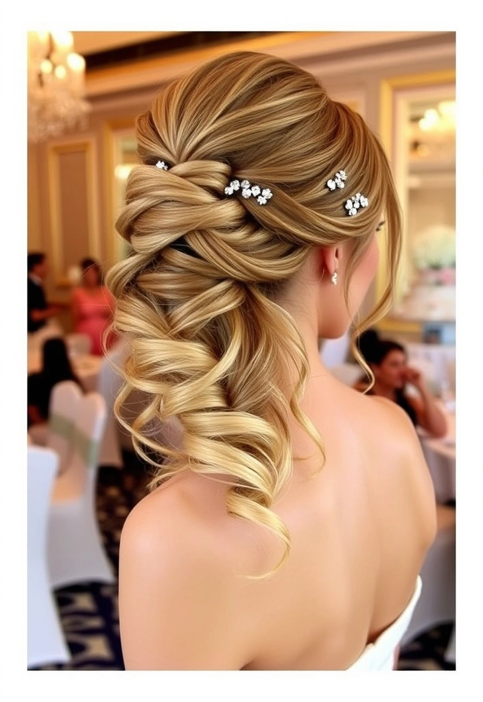 25 Stunning Long Hair Updos Perfect for Your Big Day (You Won't Believe #10!) - 4. Twisted Half-Updo