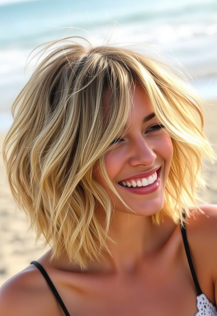 22 Short Haircuts That Flatter Chubby Faces Perfectly (You Won't Believe #15!) - 6. Shaggy Bob