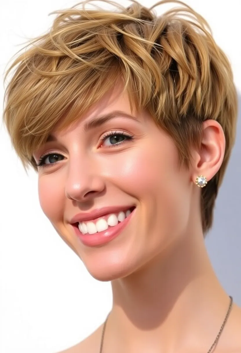 22 Short Haircuts That Flatter Chubby Faces Perfectly (You Won't Believe #15!) - 1. Textured Pixie Cut