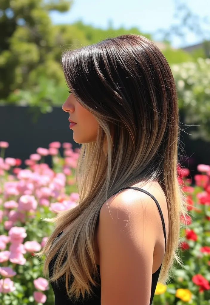 23 Jaw-Dropping Long Wolf Cut Ideas That Will Transform Your Look! - 5. The Ombre Wolf Cut