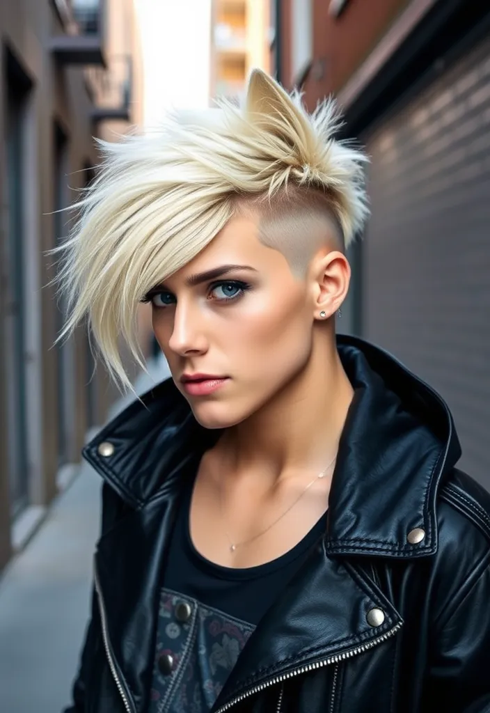 22 Stunning Blonde Wolf Cut Ideas That'll Make Heads Turn! - 15. Funky Undercut