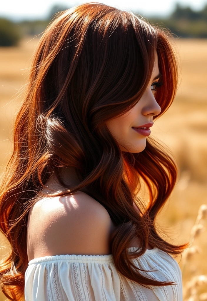 23 Summer Hair Color Ideas for Brunettes That Will Have Everyone Staring at You! - 15. Dark Auburn