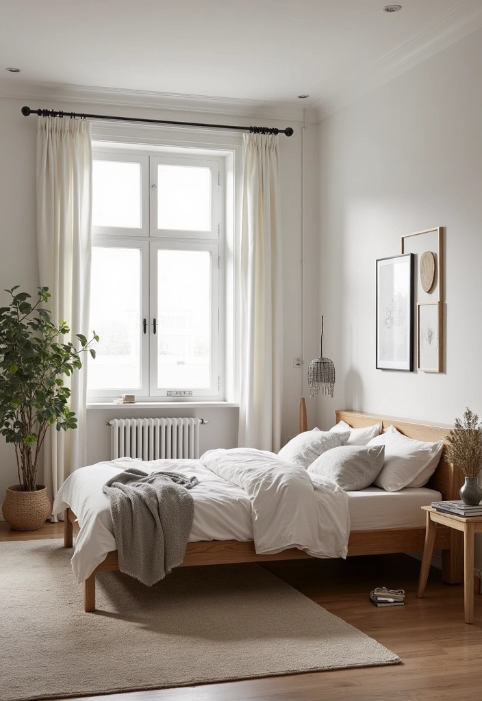 26 Dark Wood Bedroom Ideas That'll Make You Want to Curl Up for Days! - 11. Scandinavian Simplicity