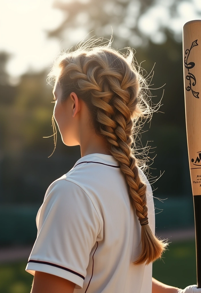 15 Sporty Softball Hairstyles That'll Make You Stand Out on the Field! - 5. Crown Braid