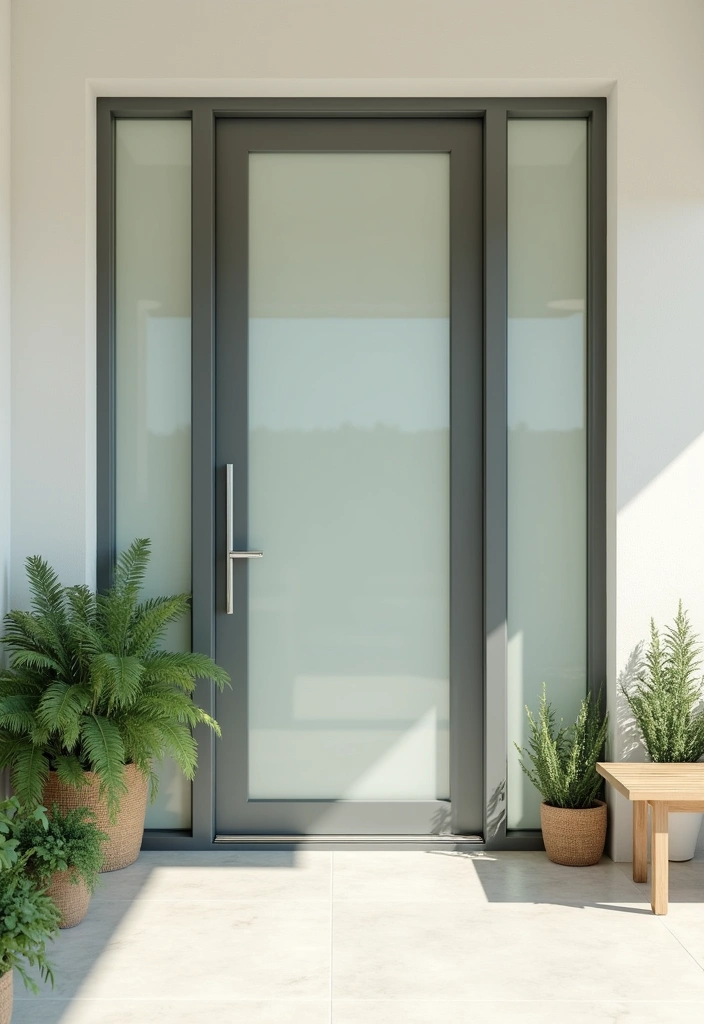 22 Front Door Ideas That Will Make Your Neighbors Jealous (You Won't Believe #12!) - 4. Glass Doors for a Bright, Open Feel