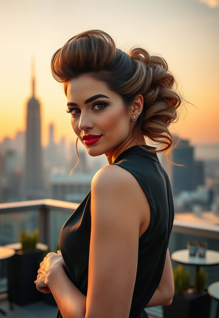 20 Fashion-Forward Haircuts for Thin Hair That Will Transform Your Look! - 13. Voluminous Half-Updo