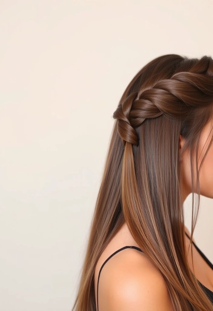 15 Fashionable Tucked Hairstyles That Will Turn Heads Everywhere! - 5. Sleek Tucked Side Braid