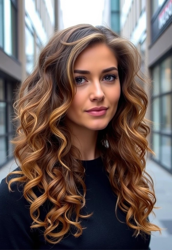 15 Fun Long Layered Hairstyles for Curly Hair That Will Blow Your Mind! - 11. Long Layers with Textured Ends