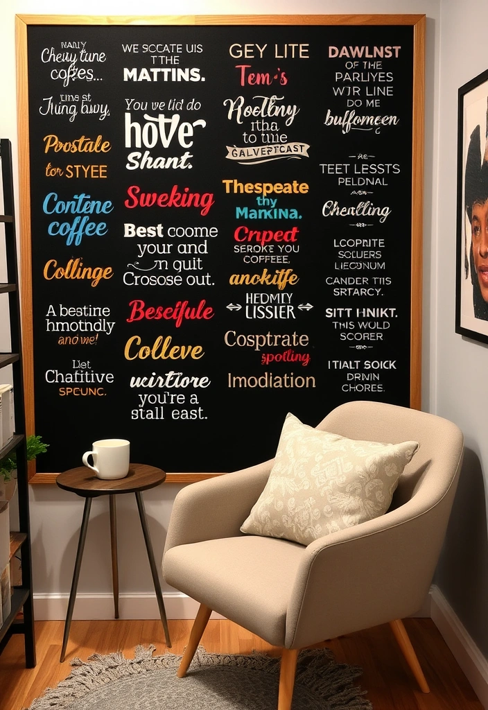 27 Office Decorations Ideas That'll Transform Your Workspace into a Creative Haven! - 3. Inspirational Quote Boards