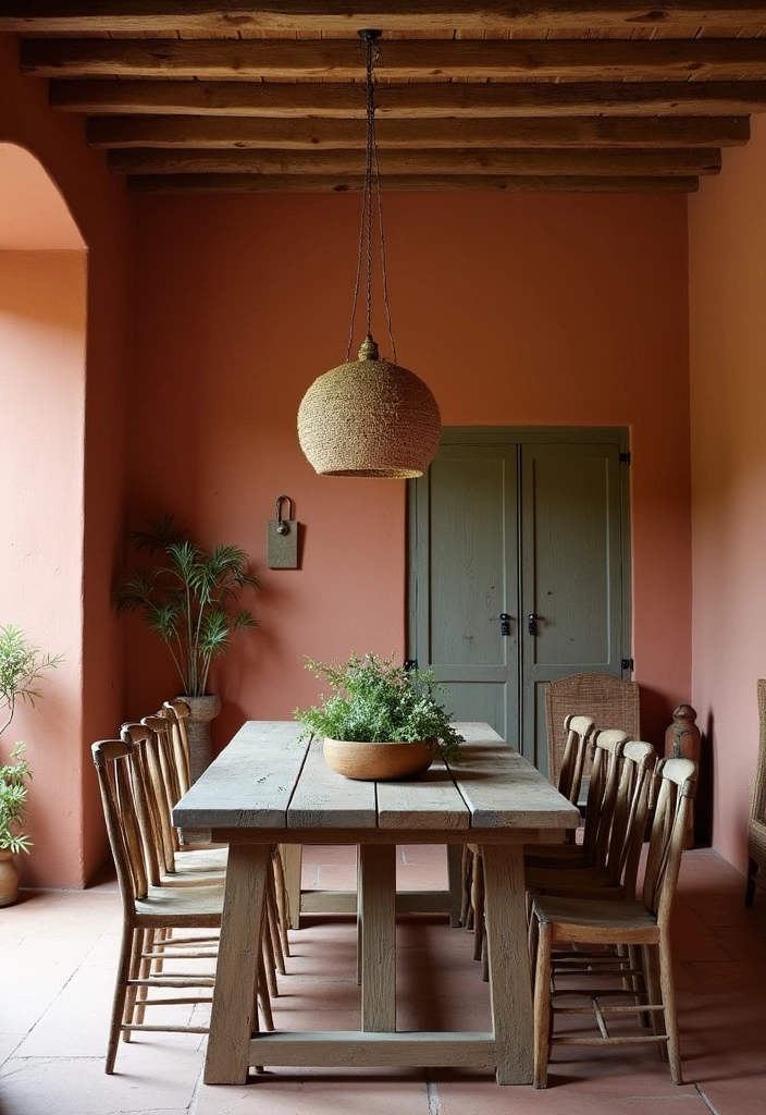 21 Best Paint Colors for Dining Room That Will Make You Want to Host Every Weekend! - 4. Earthy Terracotta