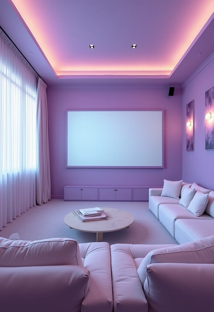 26 Best Paint Colors for Media Room That Will Transform Your Viewing Experience! - 9. Soft Lavender