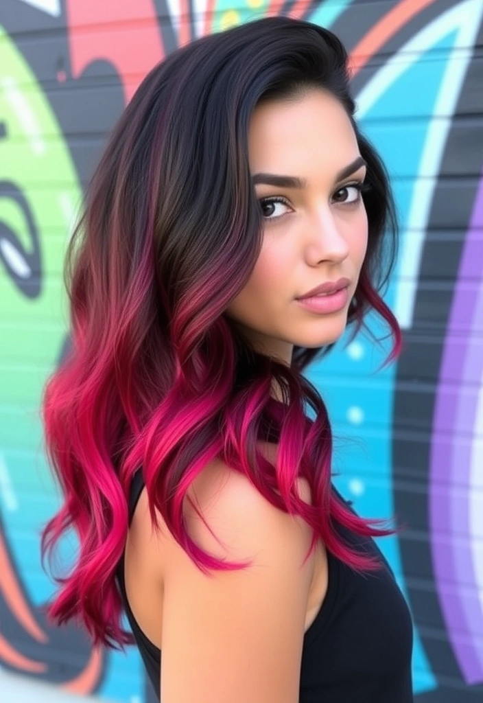 15 Vibrant Cherry Bomb Hairstyles That Will Make Heads Turn! - 4. Cherry Ombre