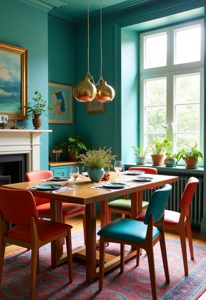 21 Best Paint Colors for Dining Room That Will Make You Want to Host Every Weekend! - 20. Classic Teal