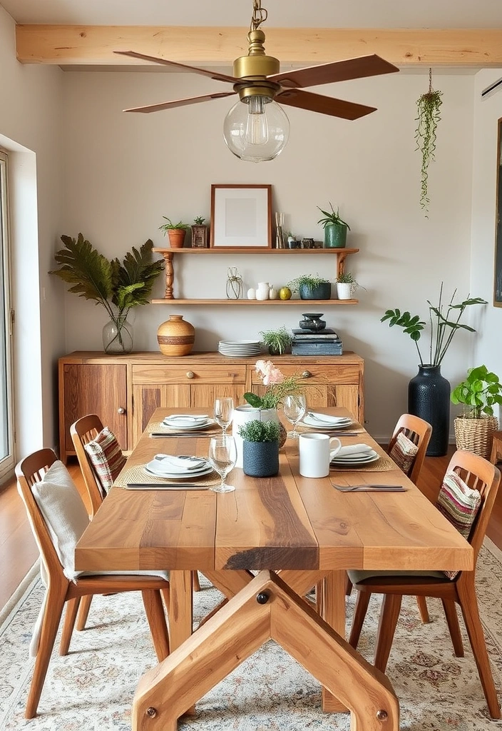 24 Organic Modern Dining Room Ideas That Will Transform Your Space! - 16. Sustainable Choices