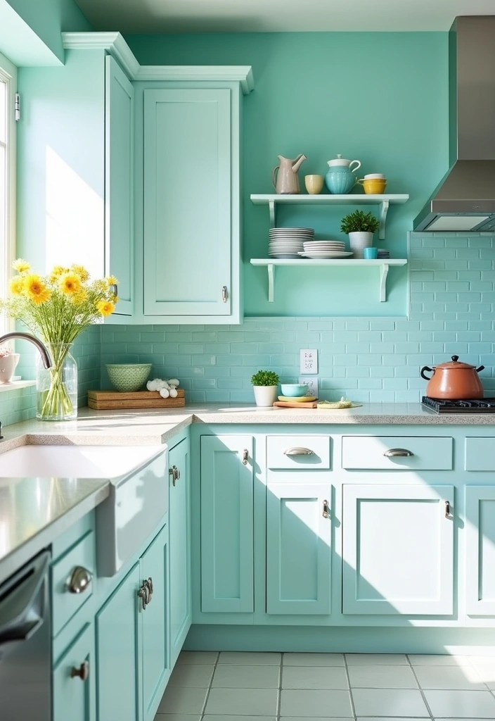 20 Best Paint Colors for Rental Property That Will Transform Your Space! - 8. Cool Aqua