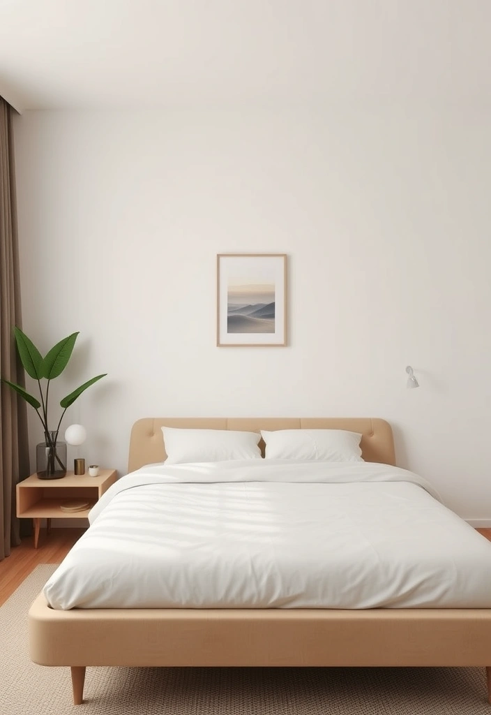 25 Trendy Bedroom Ideas For Men That Will Transform Your Space! - 3. Minimalist Zen Retreat