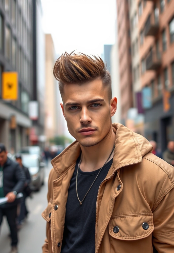 21 Best Boyfriend Hair Ideas That Will Make Him Look Irresistible! - 19. The Faux Hawk