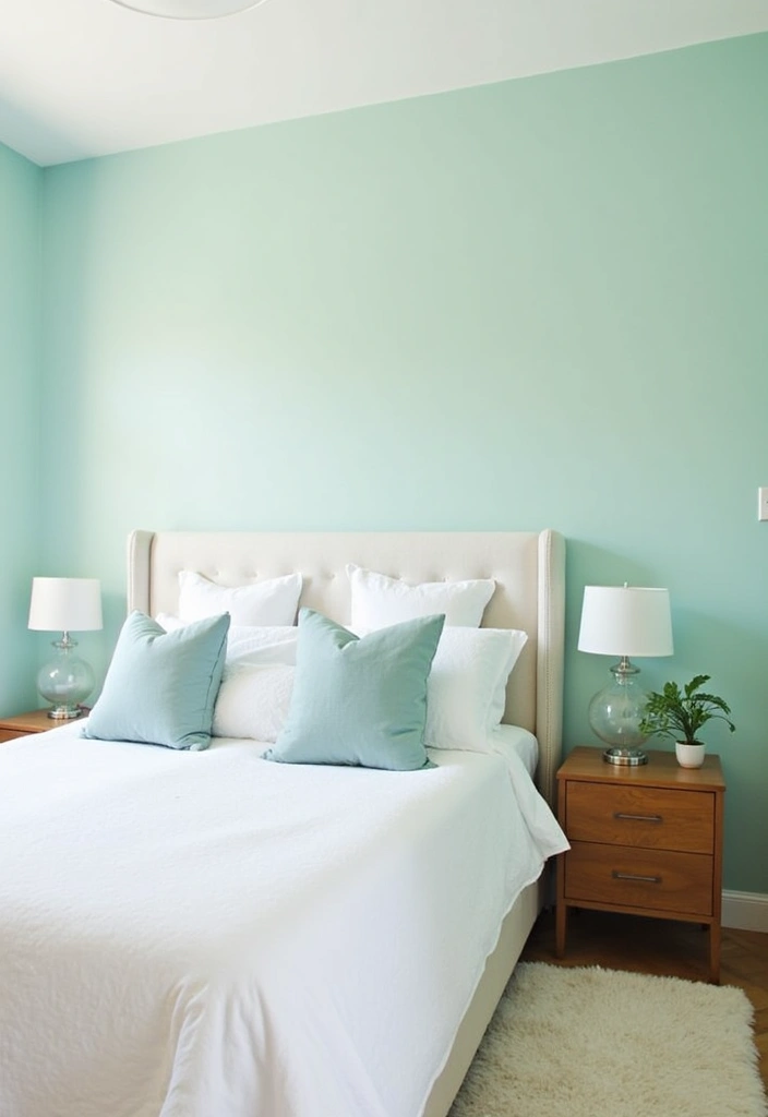 21 Best Paint Colors for Guest Bedroom That Will Make Your Guests Feel Right at Home! - 17. Pale Aqua