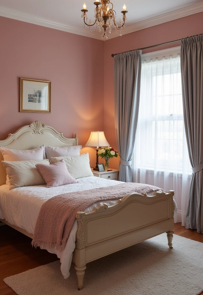 21 Best Paint Colors for Guest Bedroom That Will Make Your Guests Feel Right at Home! - 4. Dusty Rose