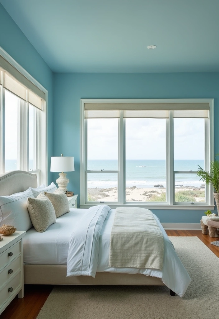 21 Best Paint Colors for Guest Bedroom That Will Make Your Guests Feel Right at Home! - 6. Cool Ocean Blue