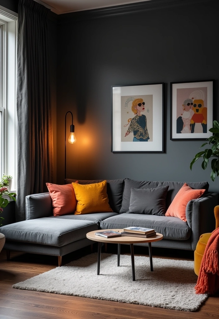 21 Paint Colors That Will Make Your Small Room Feel Like a Mansion! - 7. Charcoal Gray