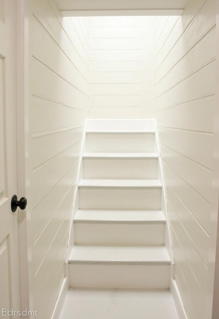 22 Basement Stairwell Ideas That Will Transform Your Space into a Stunning Entryway! - 14. Textured Wall Treatments