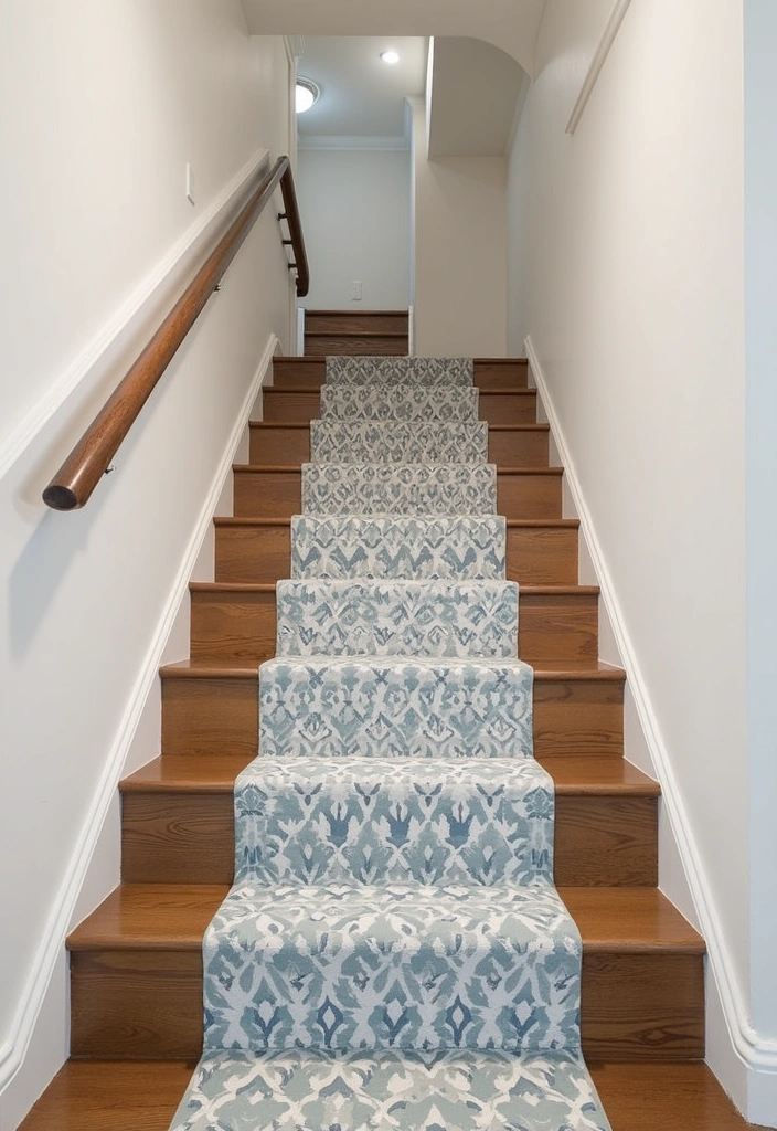 22 Basement Stairwell Ideas That Will Transform Your Space into a Stunning Entryway! - 8. Elegant Stair Runners