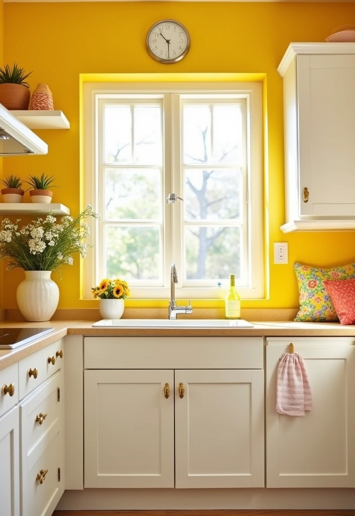 22 Best Paint Colors for Small Spaces That Will Change Everything! - 7. Sunny Yellow: A Dose of Happiness