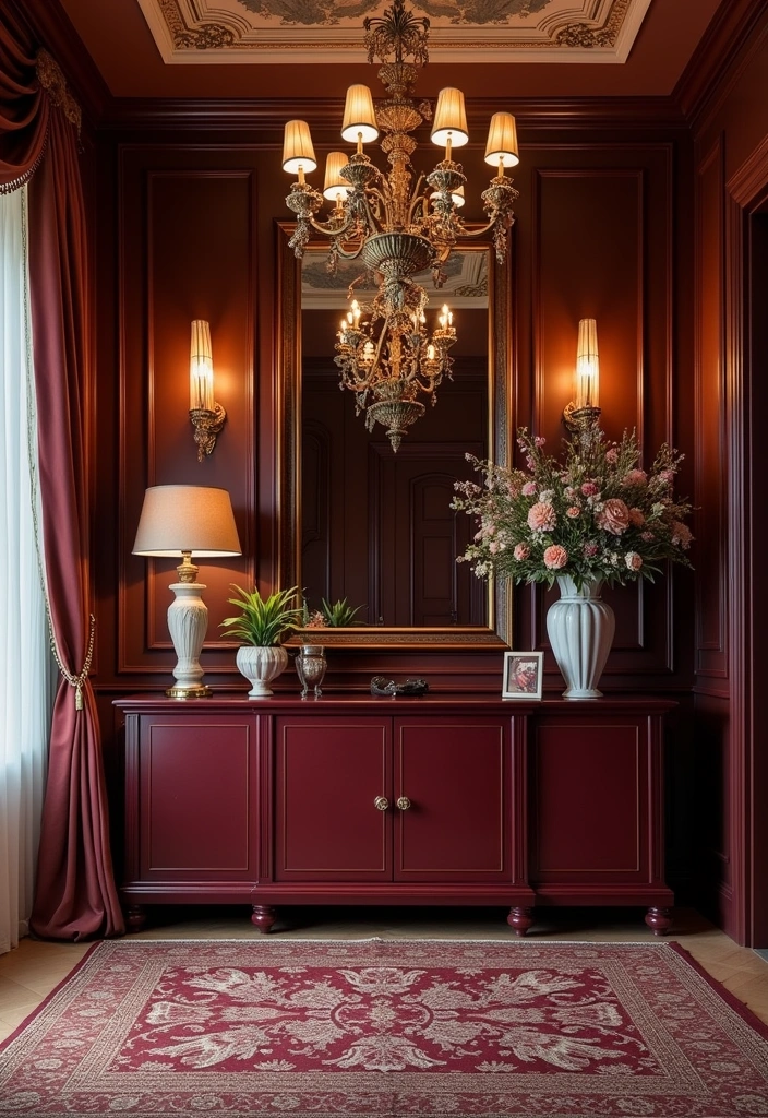 22 Stunning Paint Colors for Wooden Furniture That Will Transform Your Space! - 11. Elegant Burgundy