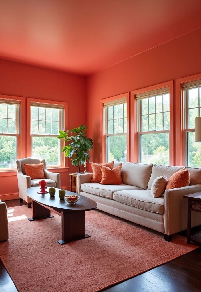 22 Venetian Gold Granite Paint Color Ideas That Will Transform Your Space! - 12. Vibrant Coral