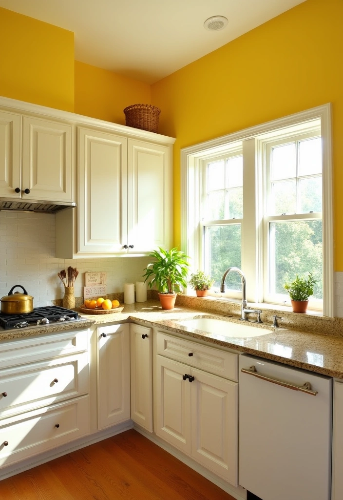 22 Venetian Gold Granite Paint Color Ideas That Will Transform Your Space! - 14. Bright Lemon Yellow