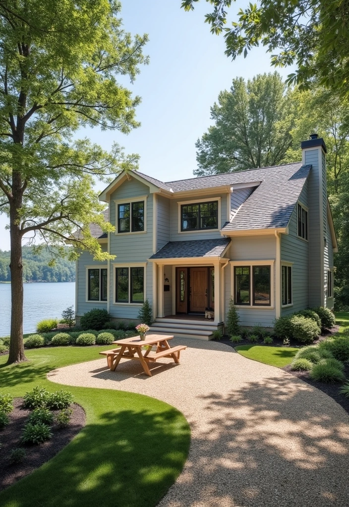 23 Inspiring Lake House Exterior Paint Colors That Will Make You Want to Move In! - 11. Driftwood Gray