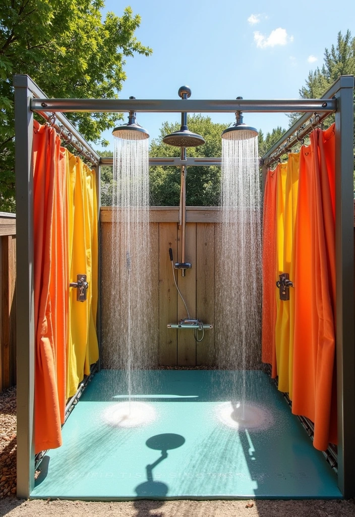 23 Outdoor Shower Ideas That'll Make You Dream of Summer (You Won't Believe #15!) - 17. Family-Friendly Shower