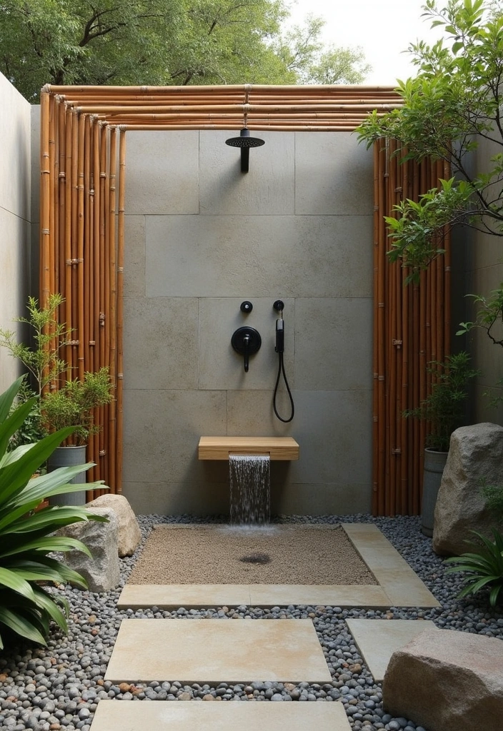 23 Outdoor Shower Ideas That'll Make You Dream of Summer (You Won't Believe #15!) - 5. Zen Retreat