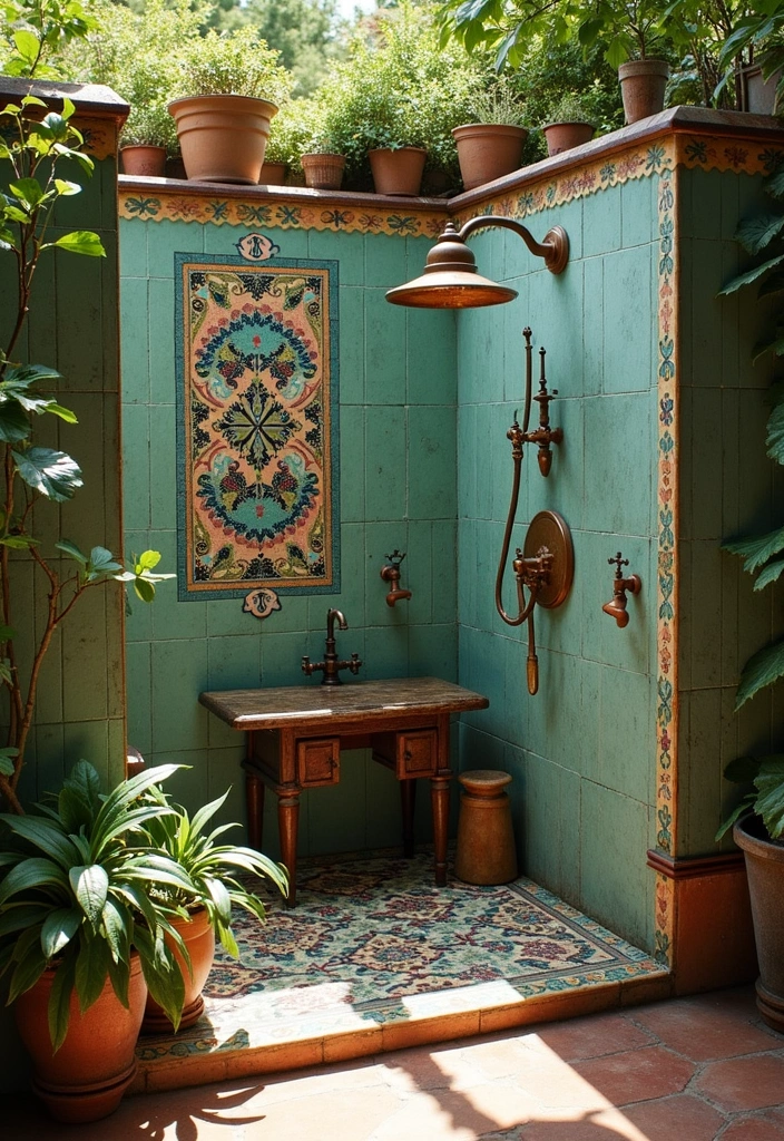 23 Outdoor Shower Ideas That'll Make You Dream of Summer (You Won't Believe #15!) - 7. Vintage Vibes