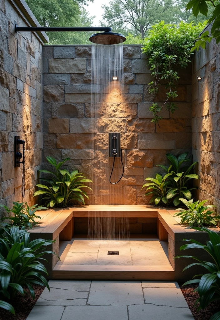 23 Outdoor Shower Ideas That'll Make You Dream of Summer (You Won't Believe #15!) - 8. Spa-like Experience