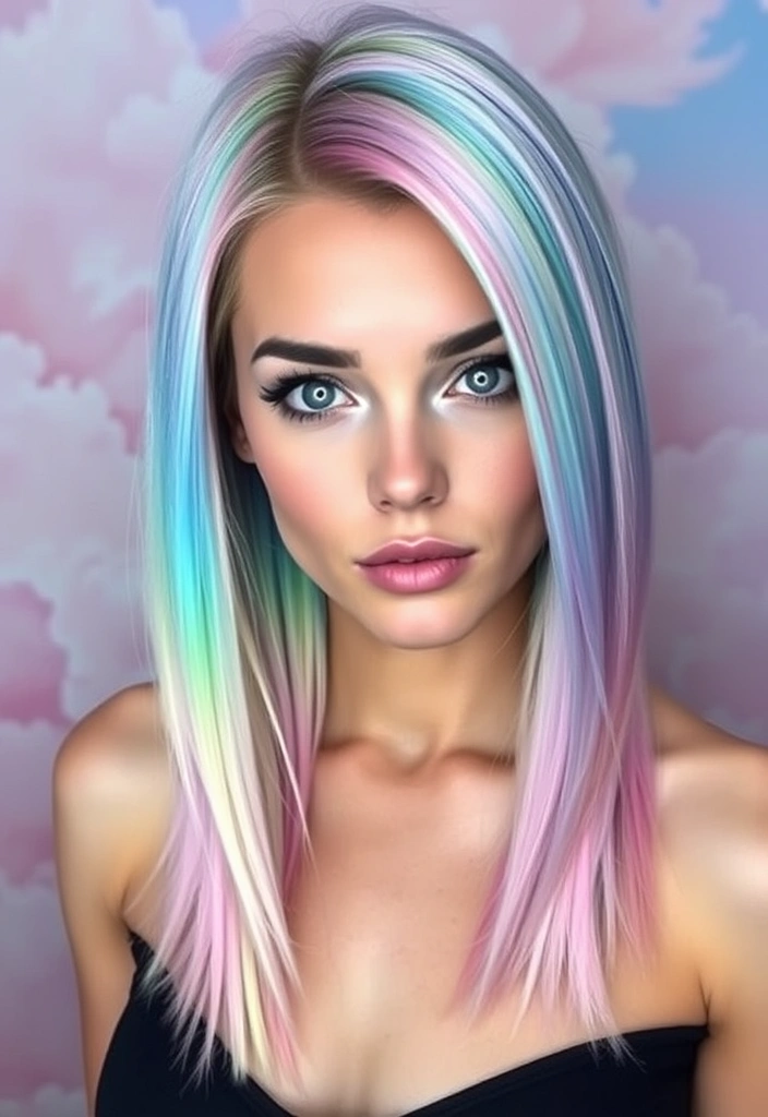 15 Fancy Dip-Dye Hair Color Ideas That Will Transform Your Look! - 3. Pastel Rainbow Dreams