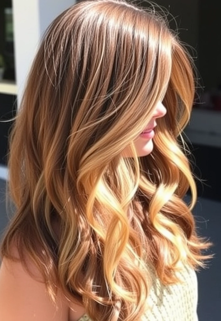 20 Lustrous Long Textured Haircuts That'll Transform Your Look Instantly! - 5. Textured Layers with Ombre Highlights