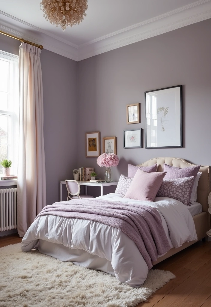 24 Best Paint Colors for Girls Room That'll Make Her Sparkle! - 8. Lavender Gray