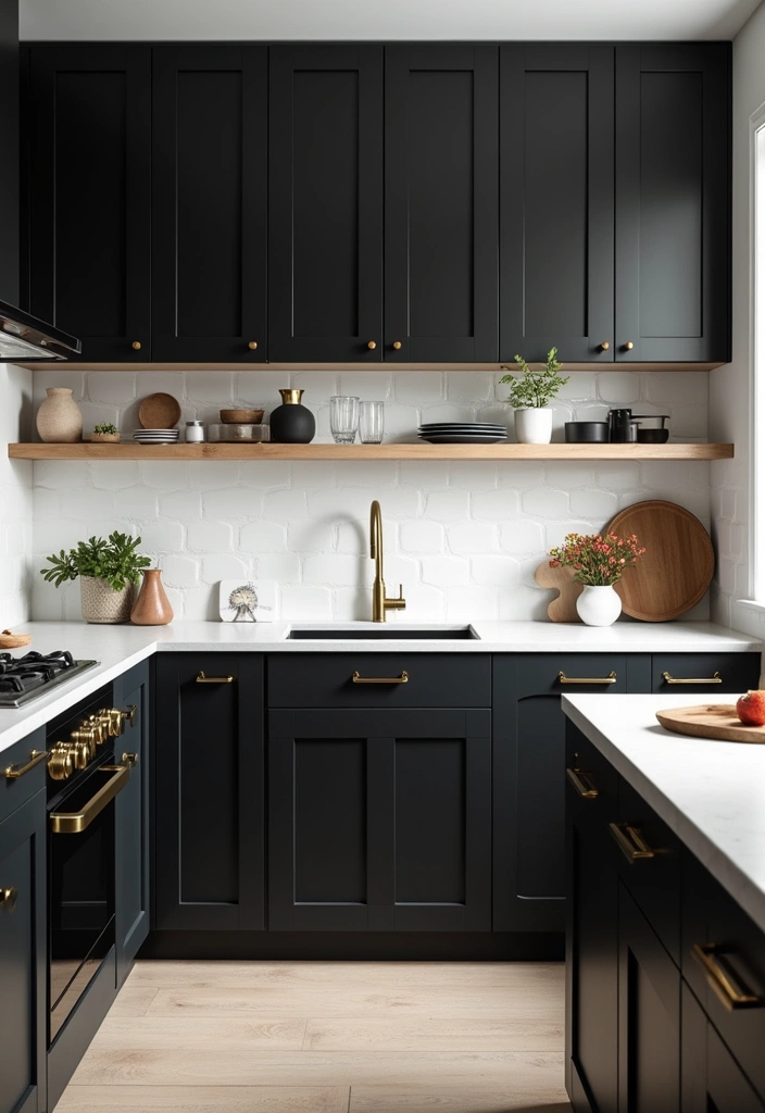 24 Best Paint Colors for Small Kitchen That'll Make You Say 'Wow!' - 22. Classic Black