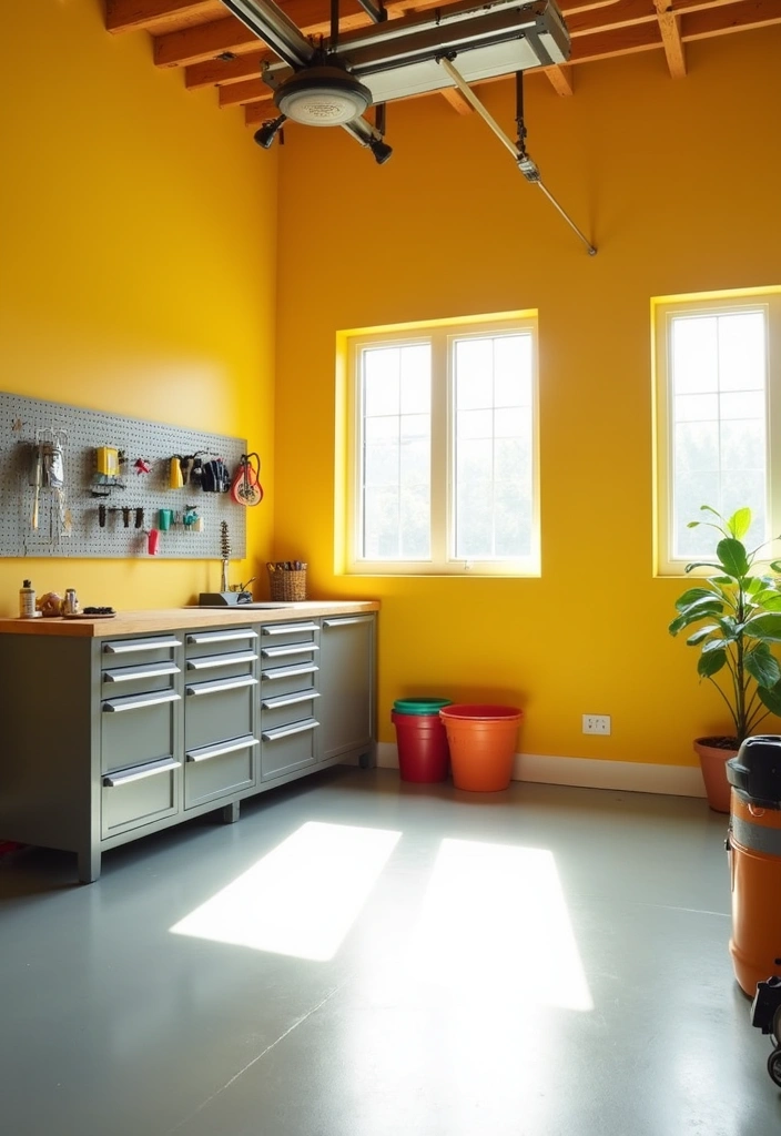 24 Best Paint Colors for Your Garage That Will Blow Your Mind! - 6. Bold Yellow