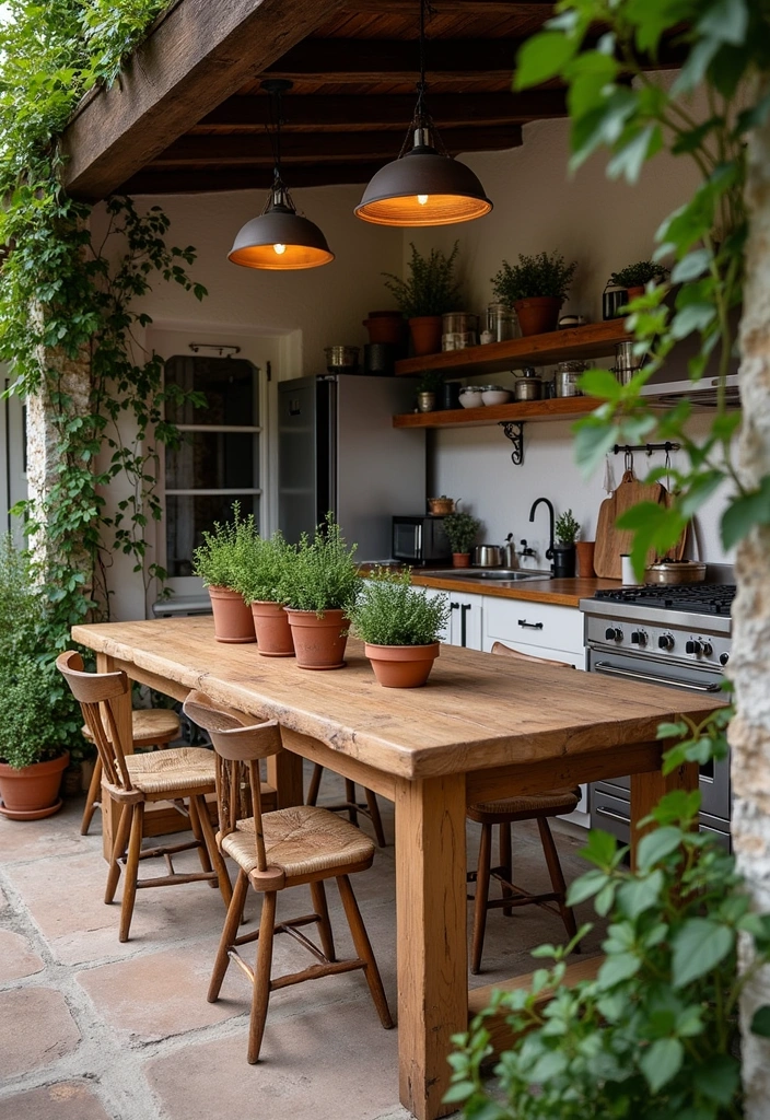 24 Boho Kitchen Ideas That'll Transform Your Space into a Cozy Oasis! - 4. Incorporate Natural Elements