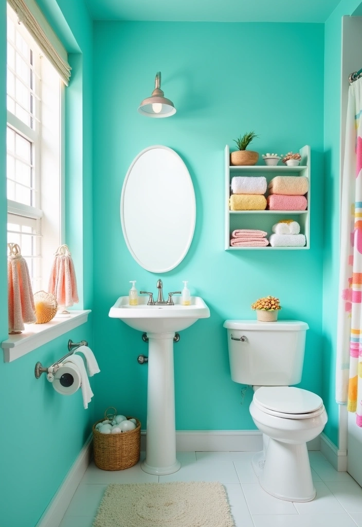 24 Jewel Tone Paint Colors That Will Transform Your Home into a Colorful Oasis! - 13. Bright Turquoise