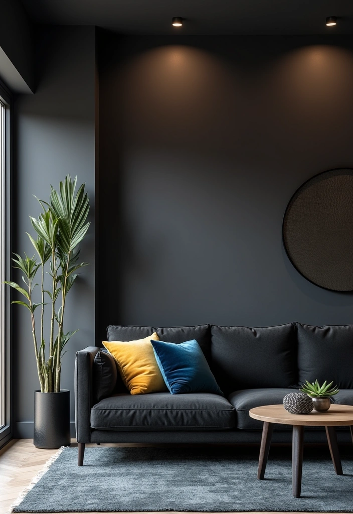 24 Jewel Tone Paint Colors That Will Transform Your Home into a Colorful Oasis! - 8. Charcoal Gray