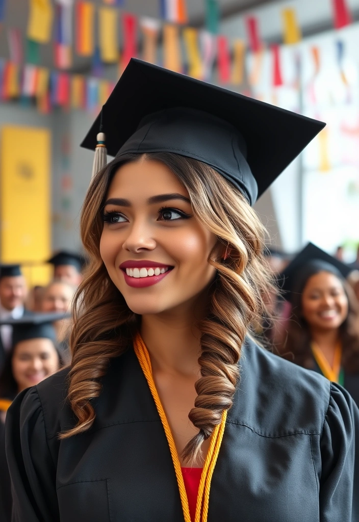 23 Graduation Hair Ideas You Can Do in Under 30 Minutes (You’ll Want #12!) - 20. Soft Waves with a Twist